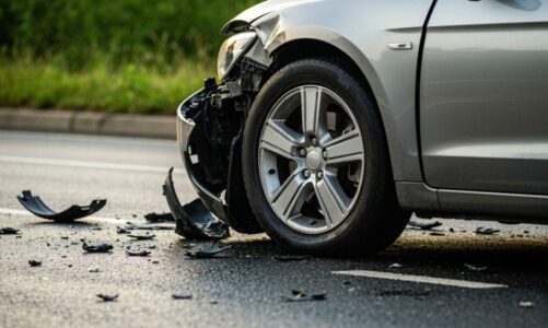 Kierowca osobówki zderzył się z szynobusem na przejeździe kolejowym