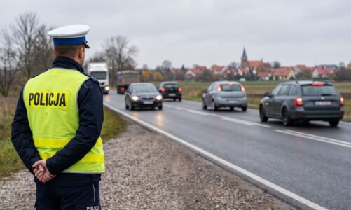 Pijany kierowca z synem w aucie uderzył w bankomat